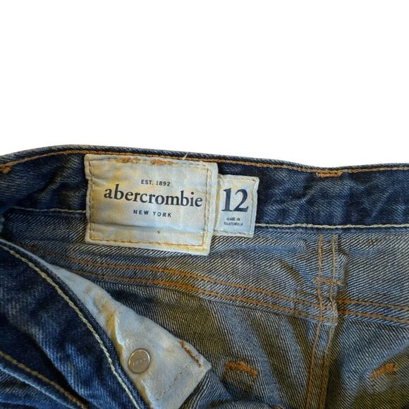 Abercrombie & Fitch Sz 12 Baxter Jeans Low Rise Bootcut Streetwear Western Y2K - Picture 3 of 16